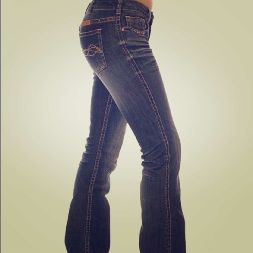 Western Coral Cowgirl Tuff Jeans